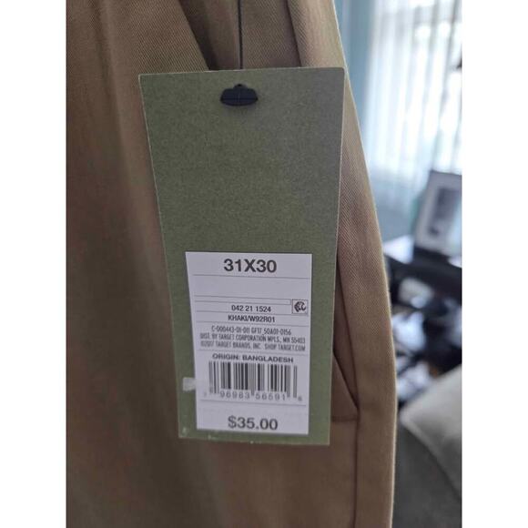 “NWT Goodfellow Men’s Slim Fit Khaki Chino Pants 31x30 Classic Casual Everyday - Picture 2 of 7